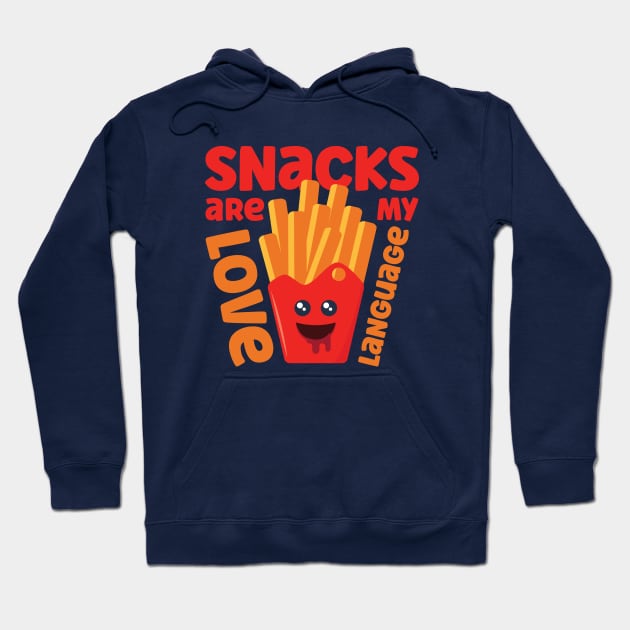 Snacks are my love language Hoodie by Digital Borsch